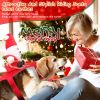 Pet Christmas Costumes Red Winter Coat for Dog Riding Santa Claus with Bell Clothes New Year Outfit Cosplay Costumes Party Dress Up For Cats