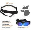 Dog Goggles Small Dog Sunglasses UV Protection Big Cat Glasses Fog/Windproof Outdoor Doggy Eyewear with Adjustable Band for Small Dogs