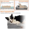 Pet Dog Bed Soft Warm Plush Puppy Cat Bed Cozy Nest Sofa Non-Slip Bed Cushion Mat Removable Washable Cover Waterproof Lining For Small Medium Dog